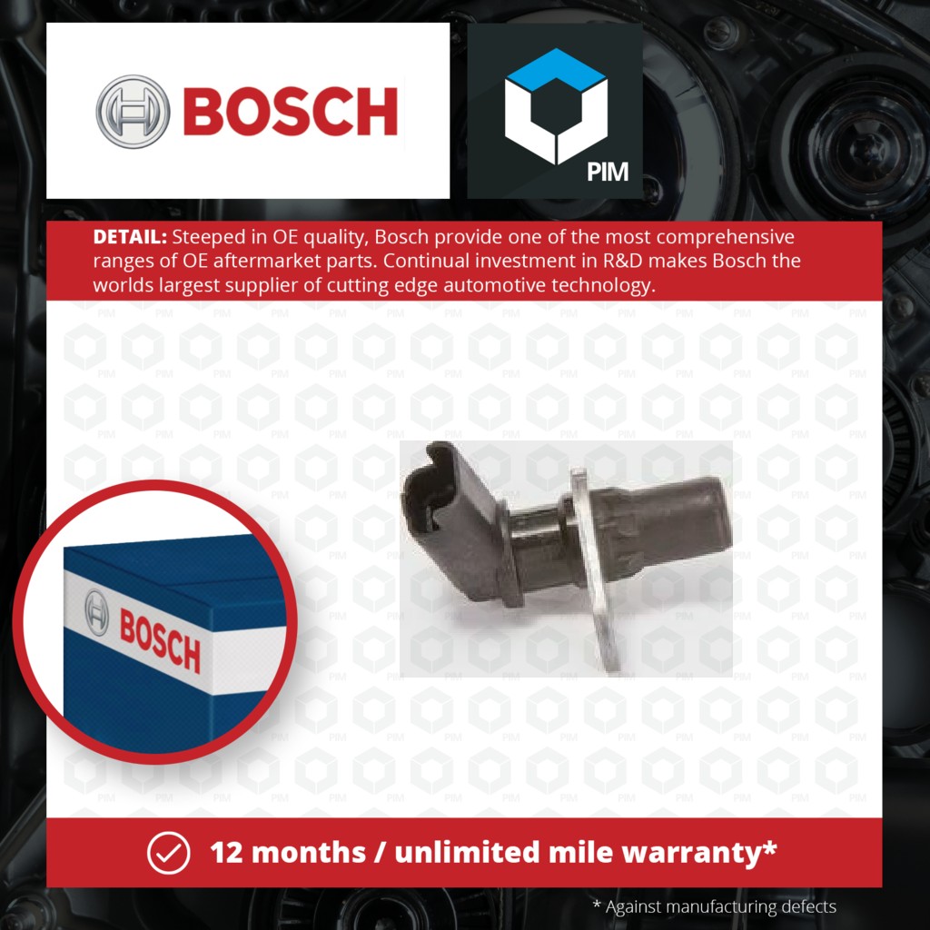 Bosch RPM / Crankshaft Sensor 0986280416 [PM456198]