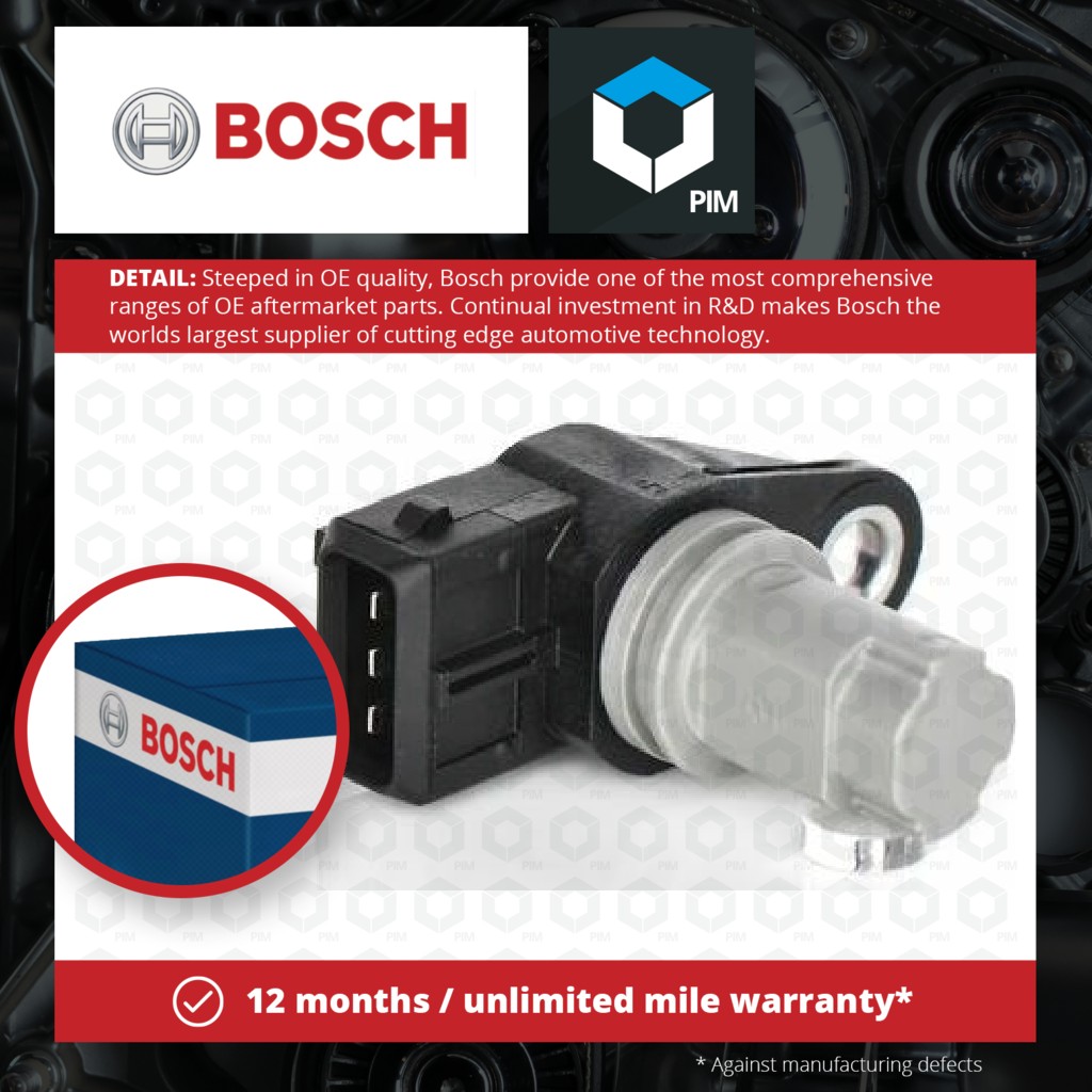 Bosch Camshaft Position Sensor 0986280412 [PM456196]