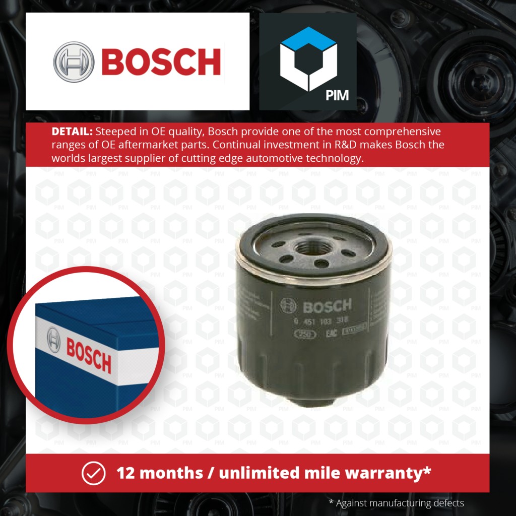 Bosch Oil Filter 0451103318 [PM456122]