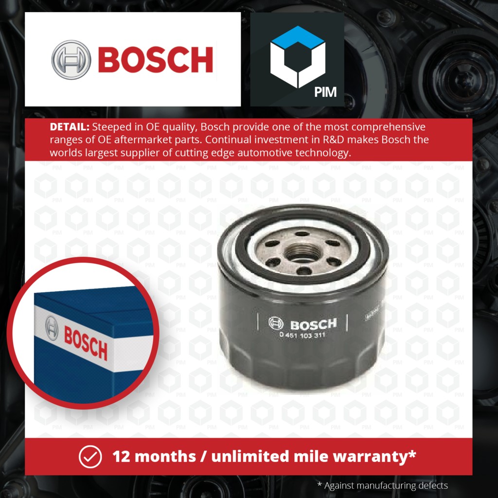 Bosch Oil Filter 0451103311 [PM456121]