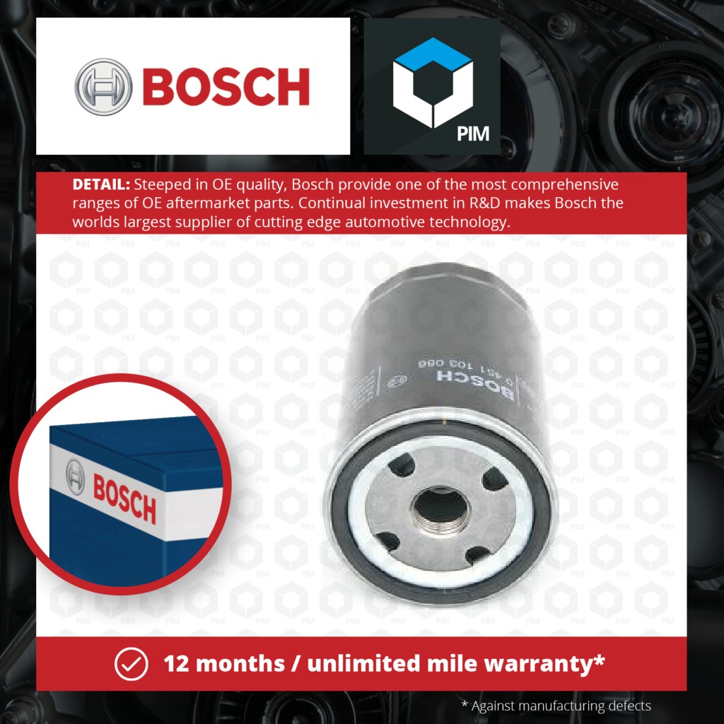 Bosch Oil Filter 0451103086 [PM456115]