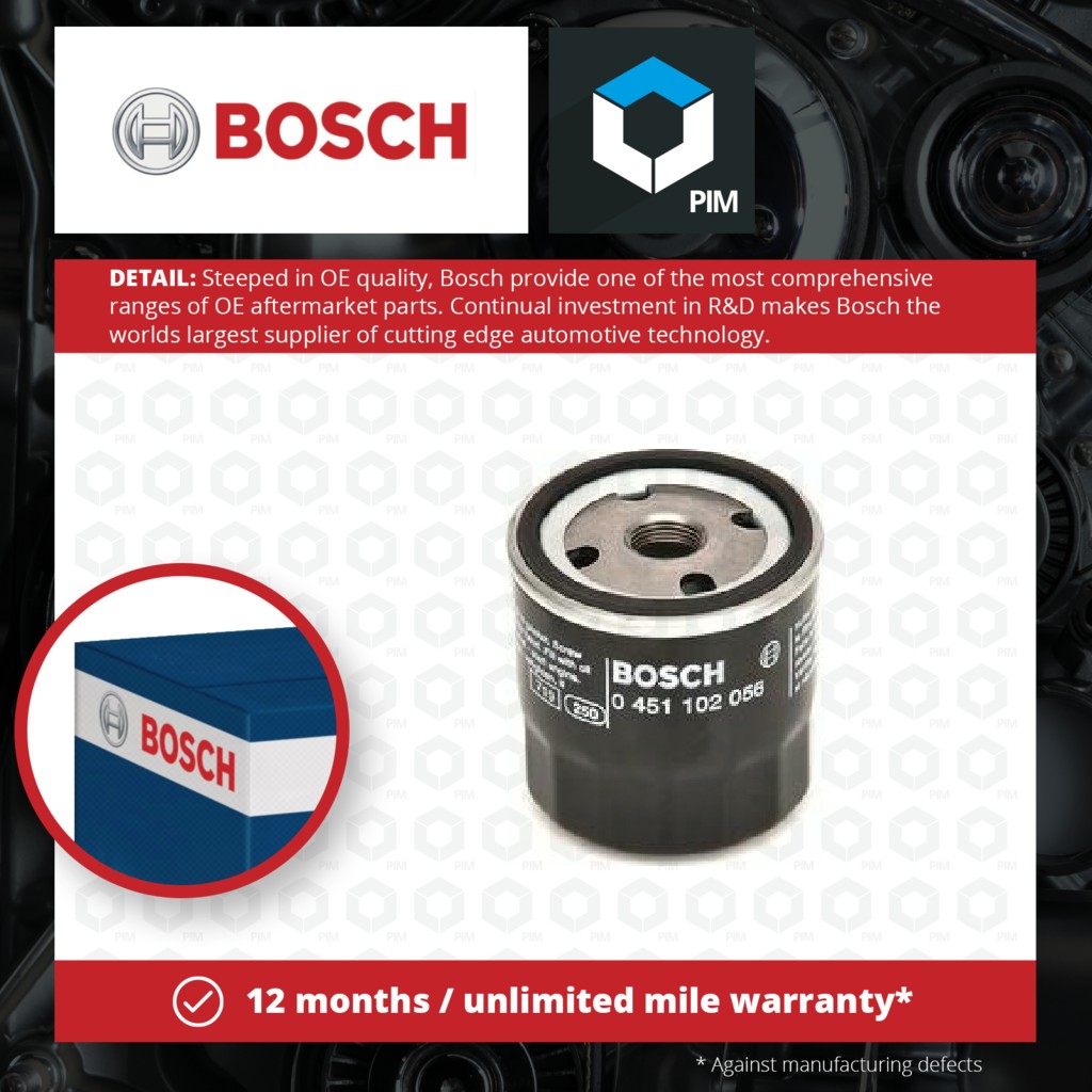 Bosch Oil Filter 0451102056 [PM456111]