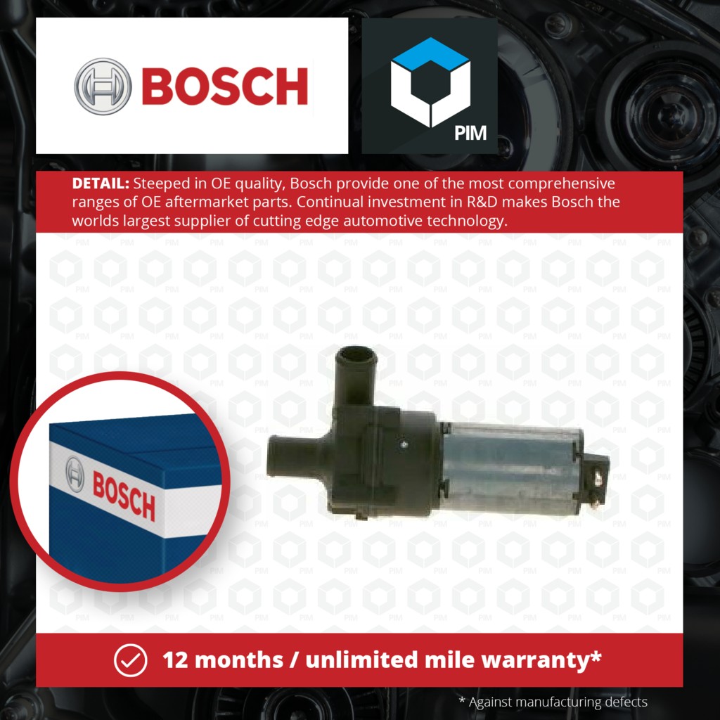 Bosch Water Pump for Parking Heater 0392020026 [PM456059]