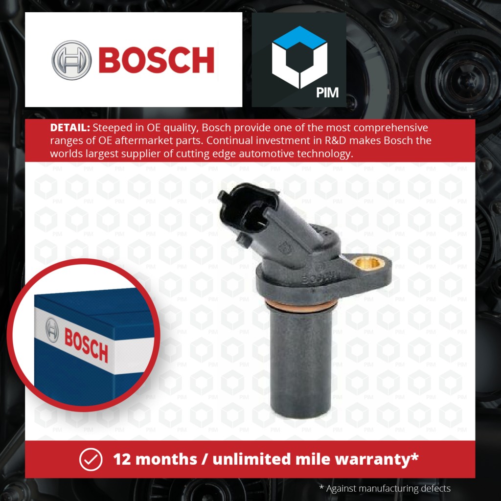 Bosch RPM / Crankshaft Sensor 0281002778 [PM456010]