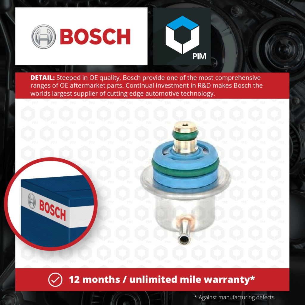 Bosch Fuel Pressure regulator 0280160562 [PM455943]
