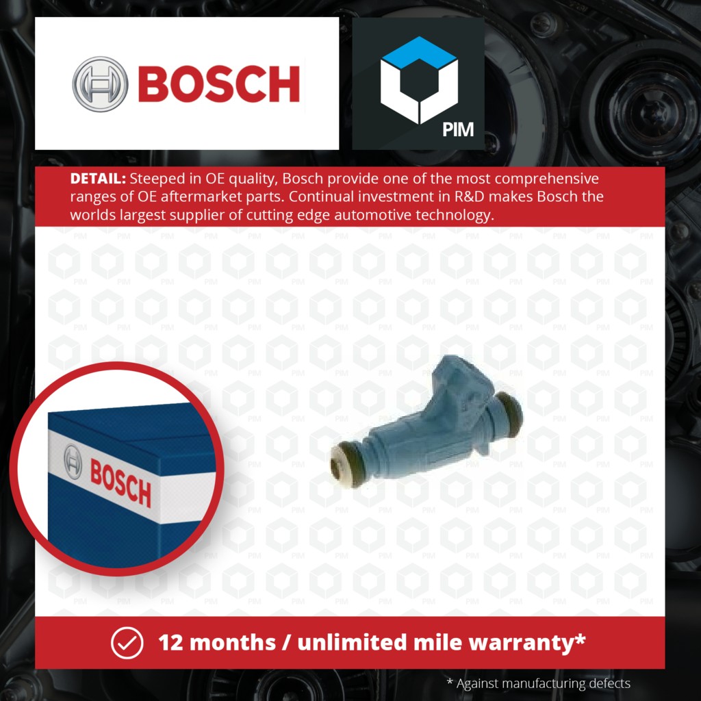 Bosch Petrol Fuel Injector 0280155814 [PM455925]