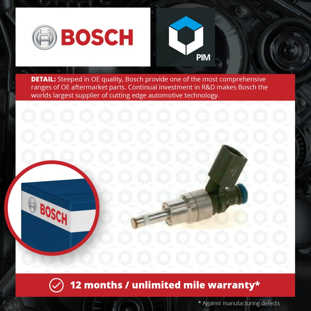 Bosch Petrol Fuel Injector 0261500014 [PM455899]