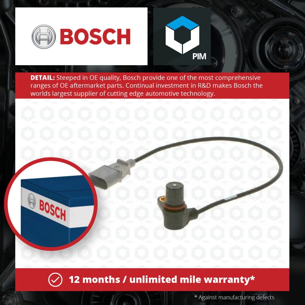 Bosch RPM / Crankshaft Sensor 0261210178 [PM455885]