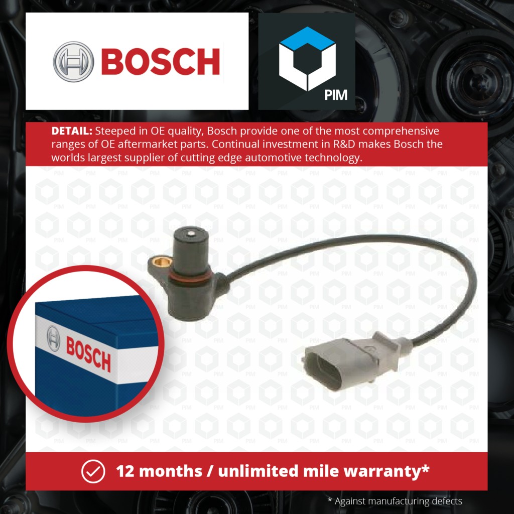 Bosch RPM / Crankshaft Sensor 0261210145 [PM455881]