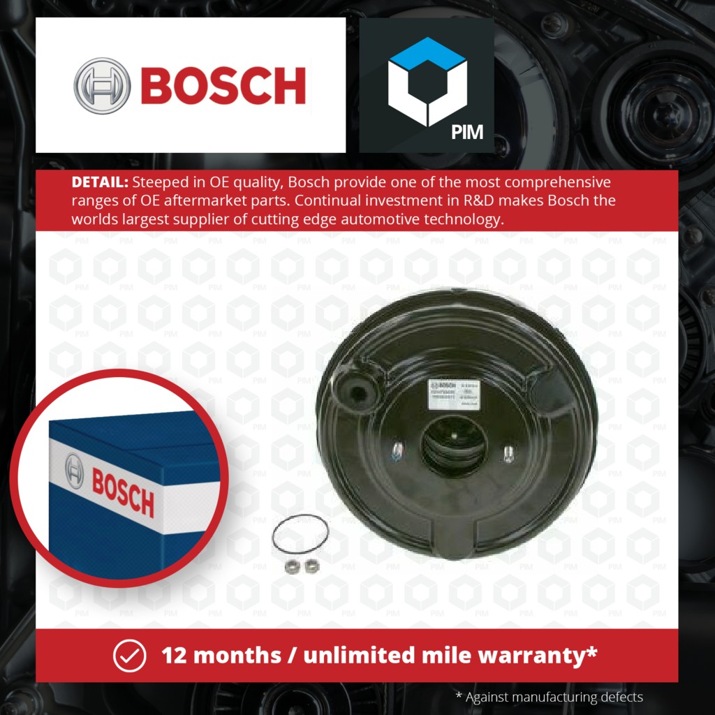 Bosch Brake Booster / Servo 0204125812 [PM455812]