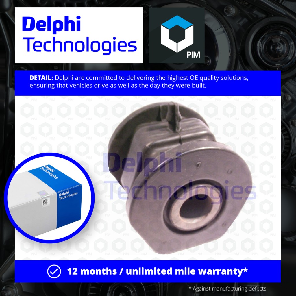 Delphi Wishbone / Control / Trailing Arm Bush TD776W [PM455629]