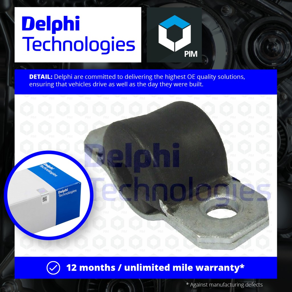 Delphi Anti Roll Bar Bush Front Outer TD685W [PM455585]