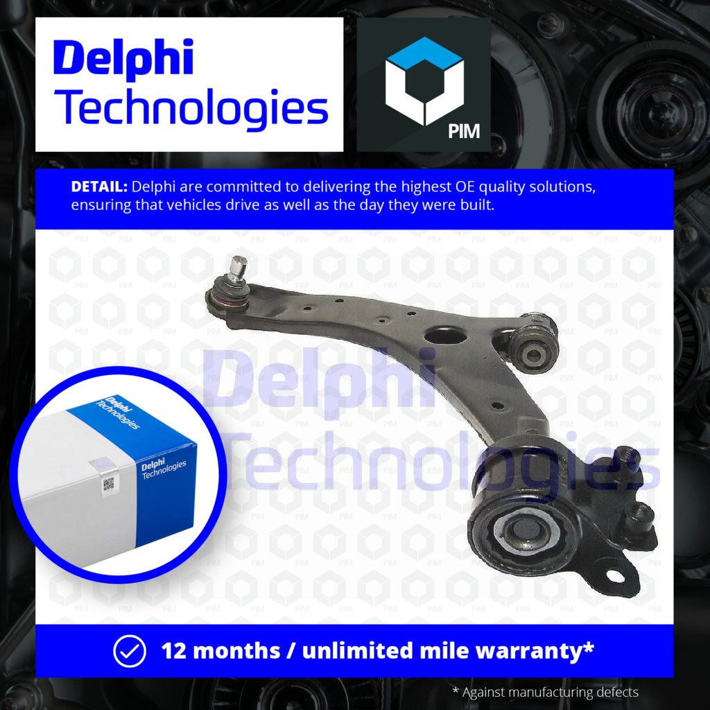 Delphi Wishbone / Suspension Arm Lower, Left TC1449 [PM455295]