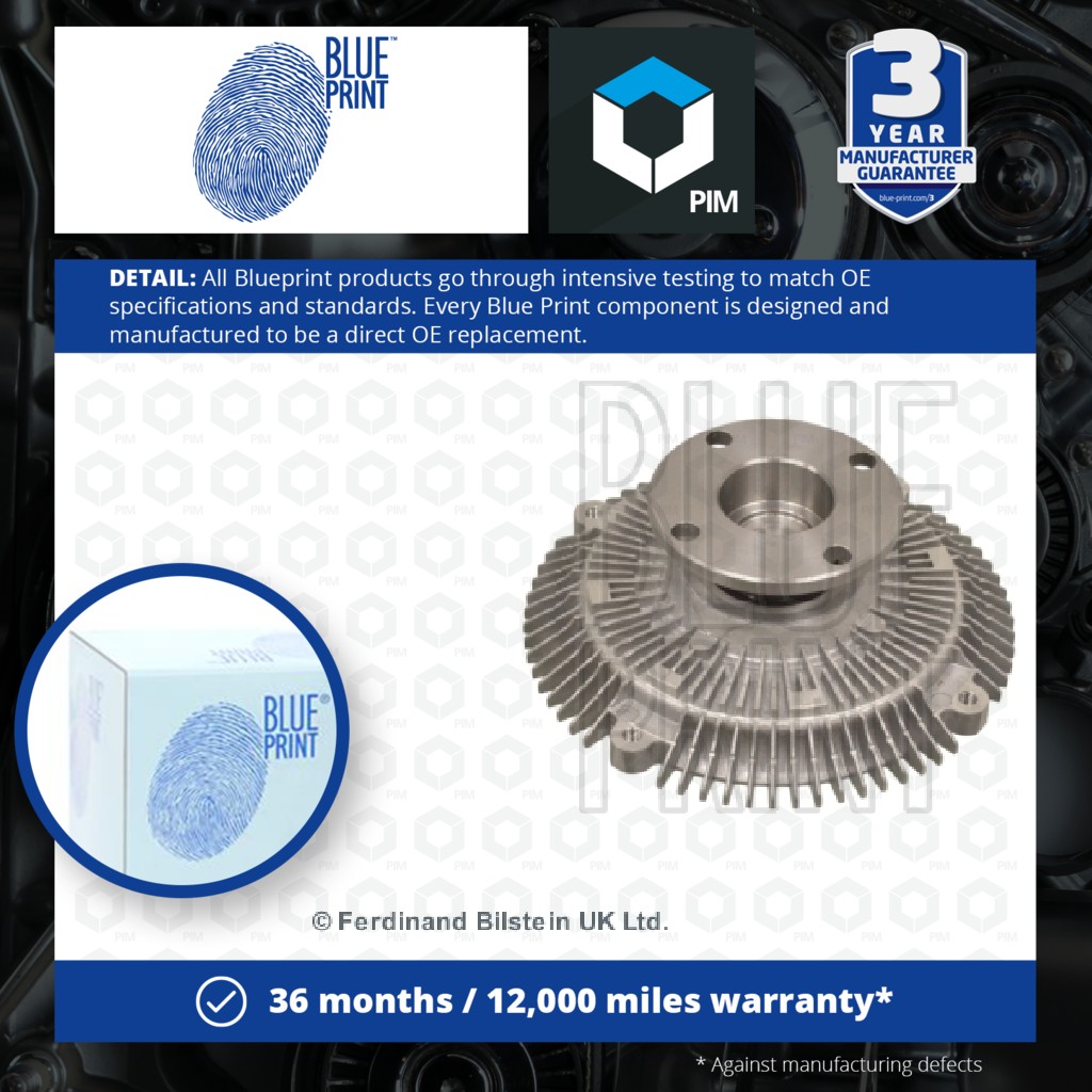 Blue Print Radiator Fan Viscous Coupling ADZ991802 [PM452561]