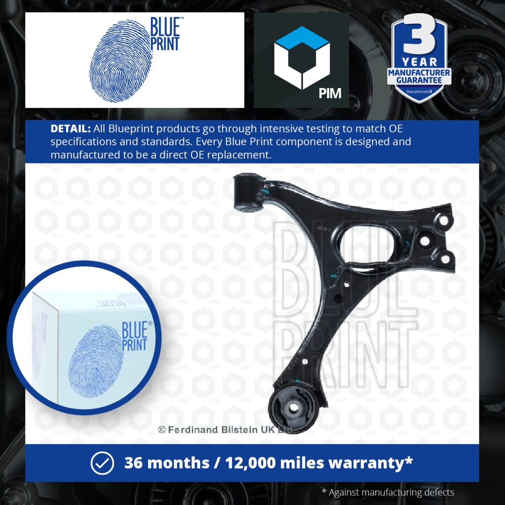Blue Print Wishbone / Suspension Arm Front Right ADH286141 [PM448384]