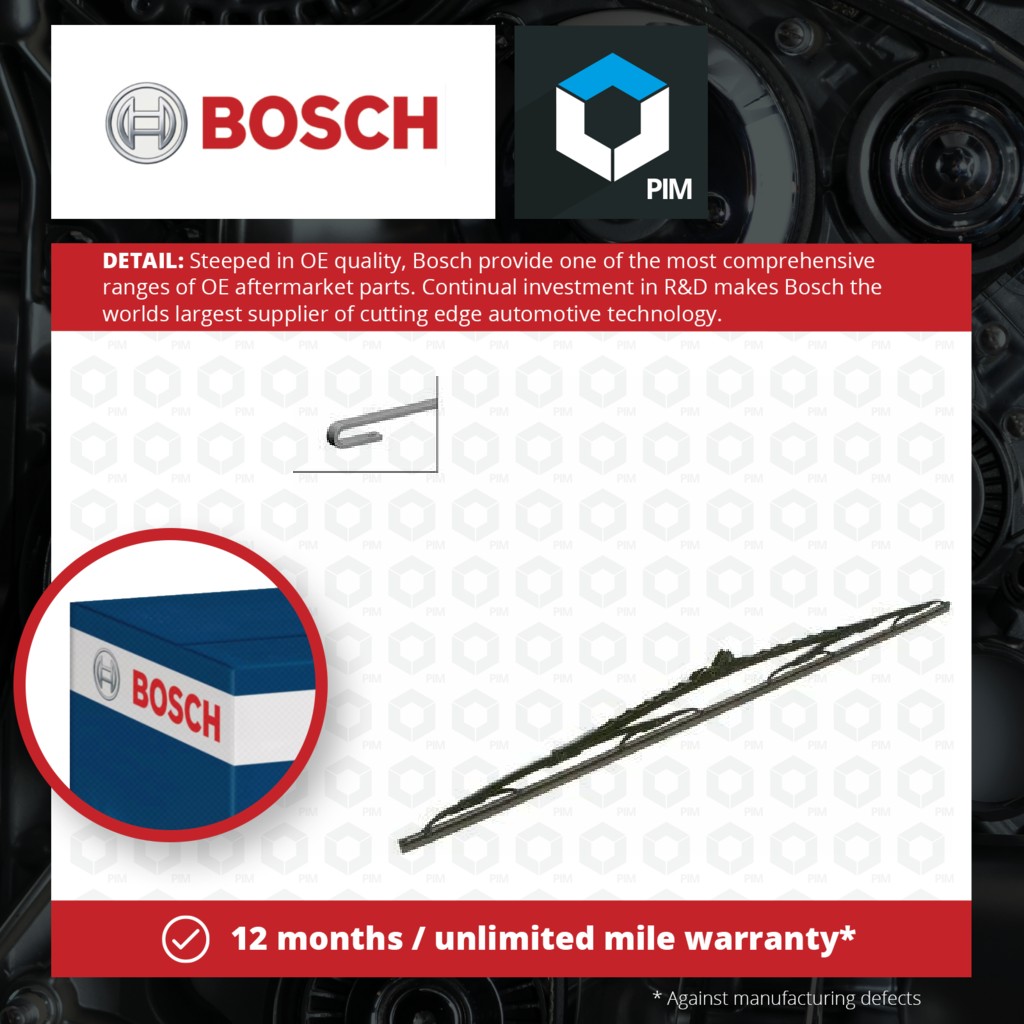 Bosch Wiper Blade Front 707U 3397011543 [PM415257]