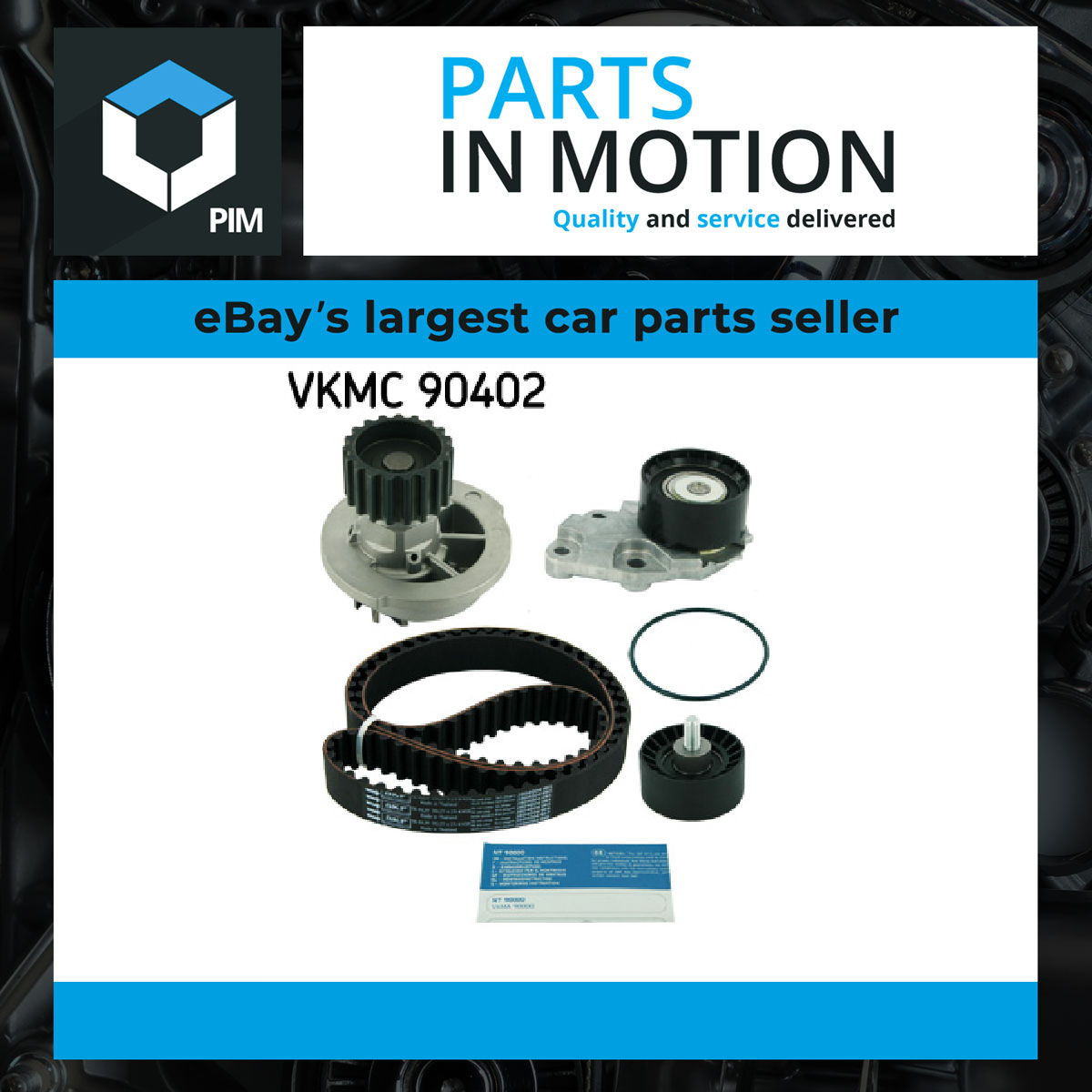 SKF Timing Belt & Water Pump Kit VKMC90402 [PM410281]