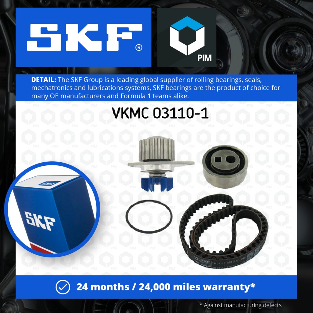 SKF Timing Belt & Water Pump Kit VKMC03110-1 [PM407895]