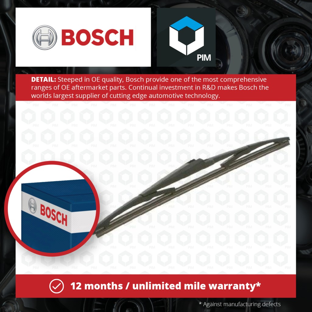 Bosch Rear Wiper Blade H352 3397011430 [PM406770]