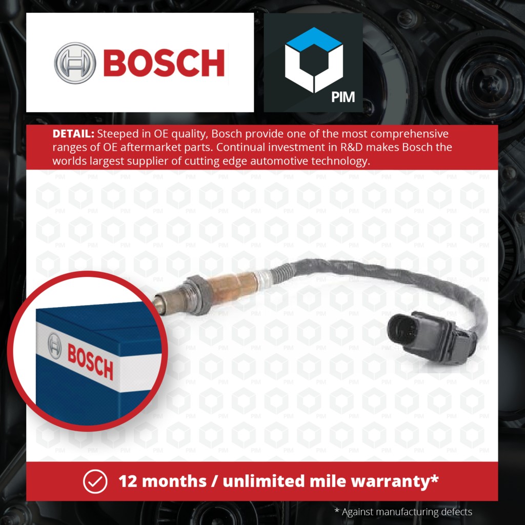 Bosch Lambda Sensor Pre Cat 0281004018 [PM405770]