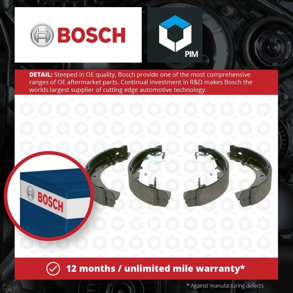Bosch Brake Shoes Set 0986487753 [PM405221]