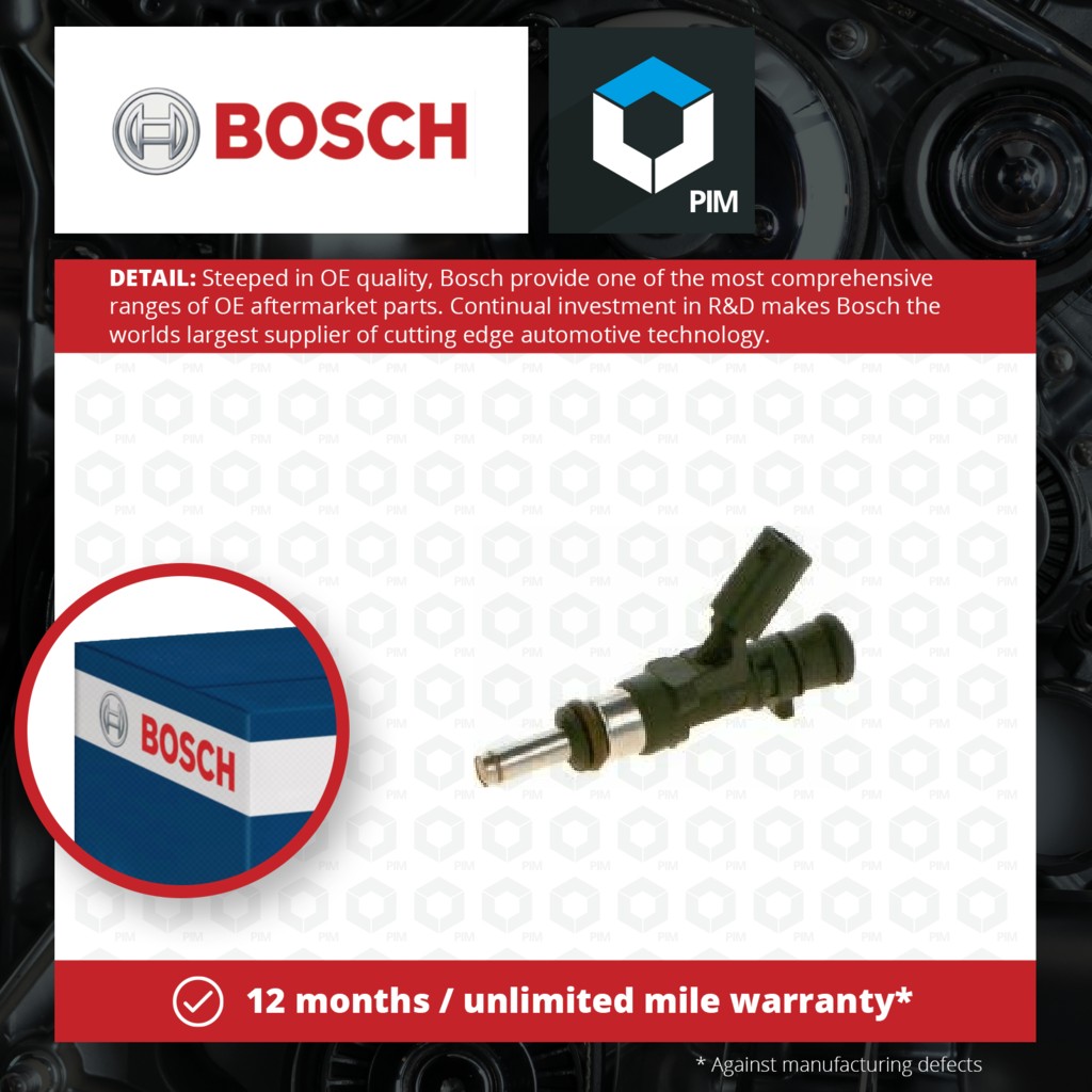 Bosch Petrol Fuel Injector 0280158142 [PM404874]