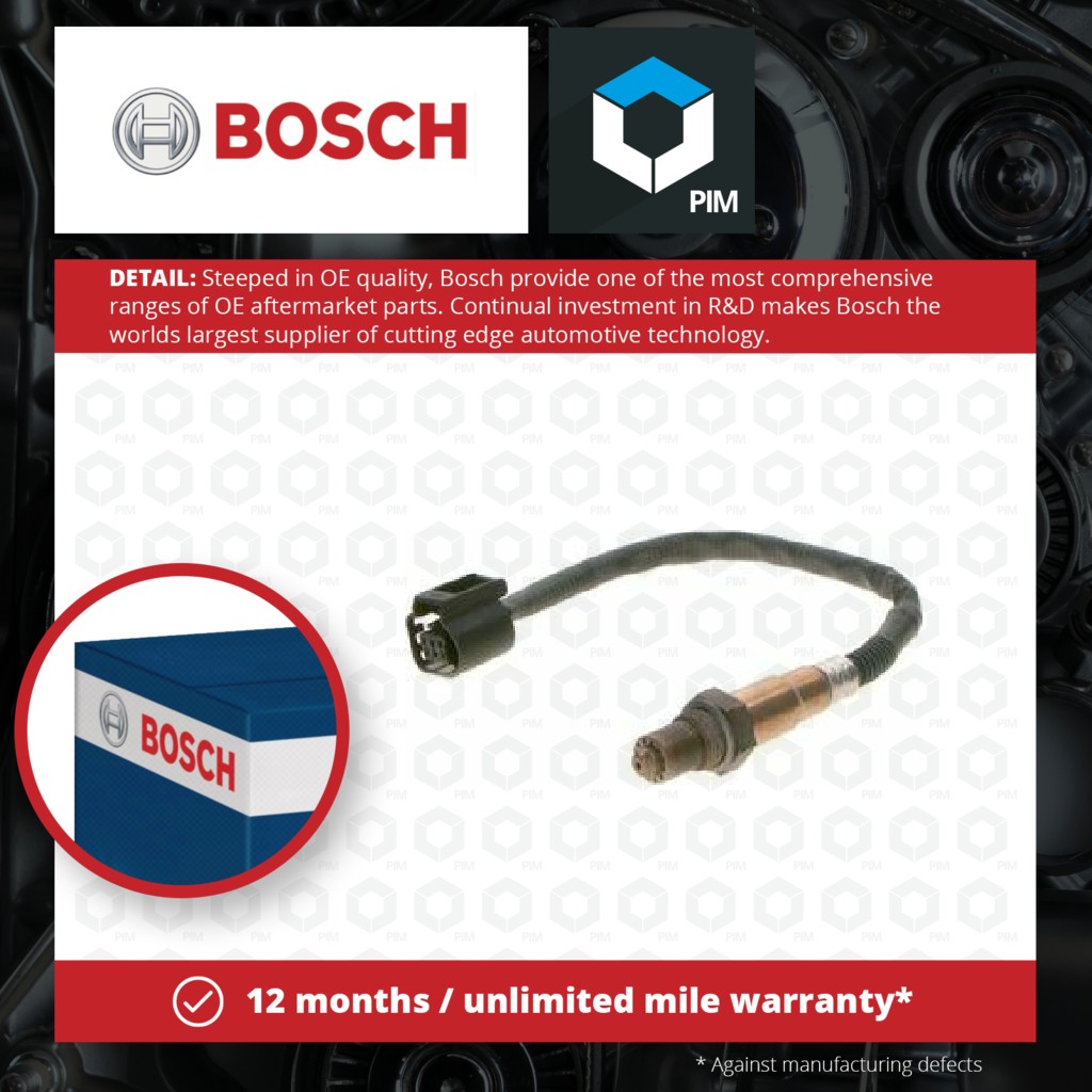 Bosch Lambda Sensor Pre Cat 0258027005 [PM404873]