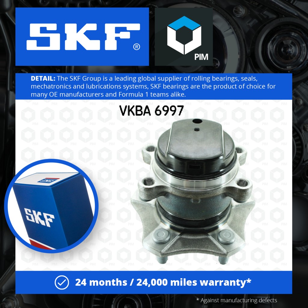 SKF Wheel Bearing Kit Rear VKBA6997 [PM404532]