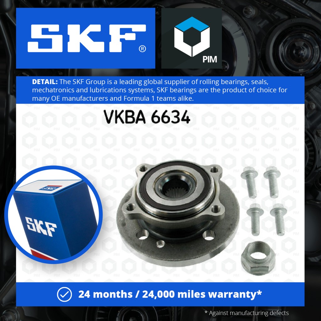 SKF Wheel Bearing Kit Front VKBA6634 [PM404473]
