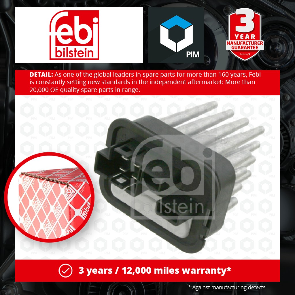 Febi Heater / Blower Resistor 27495 [PM401287]