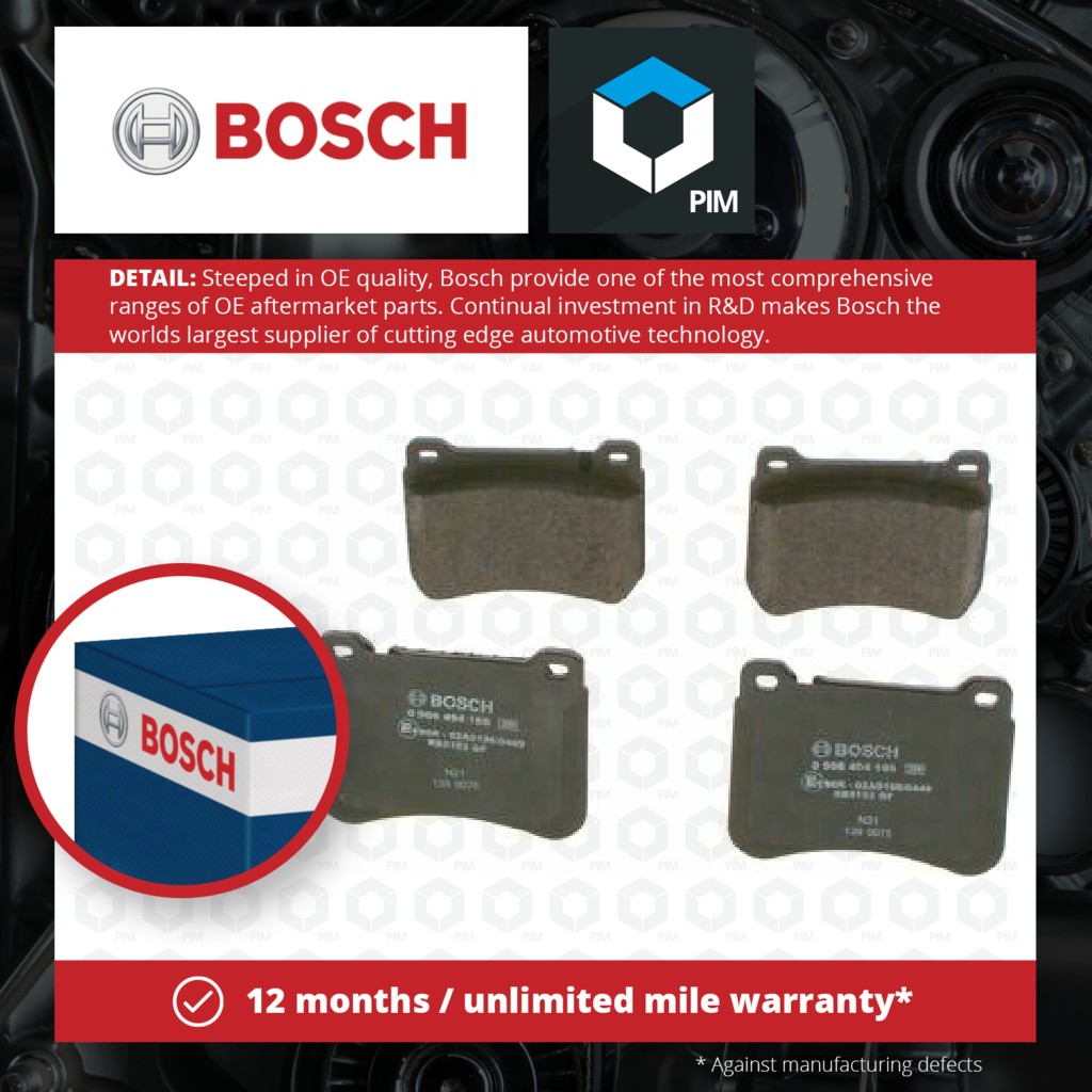 Bosch Brake Pads Set Front 0986494166 [PM397686]