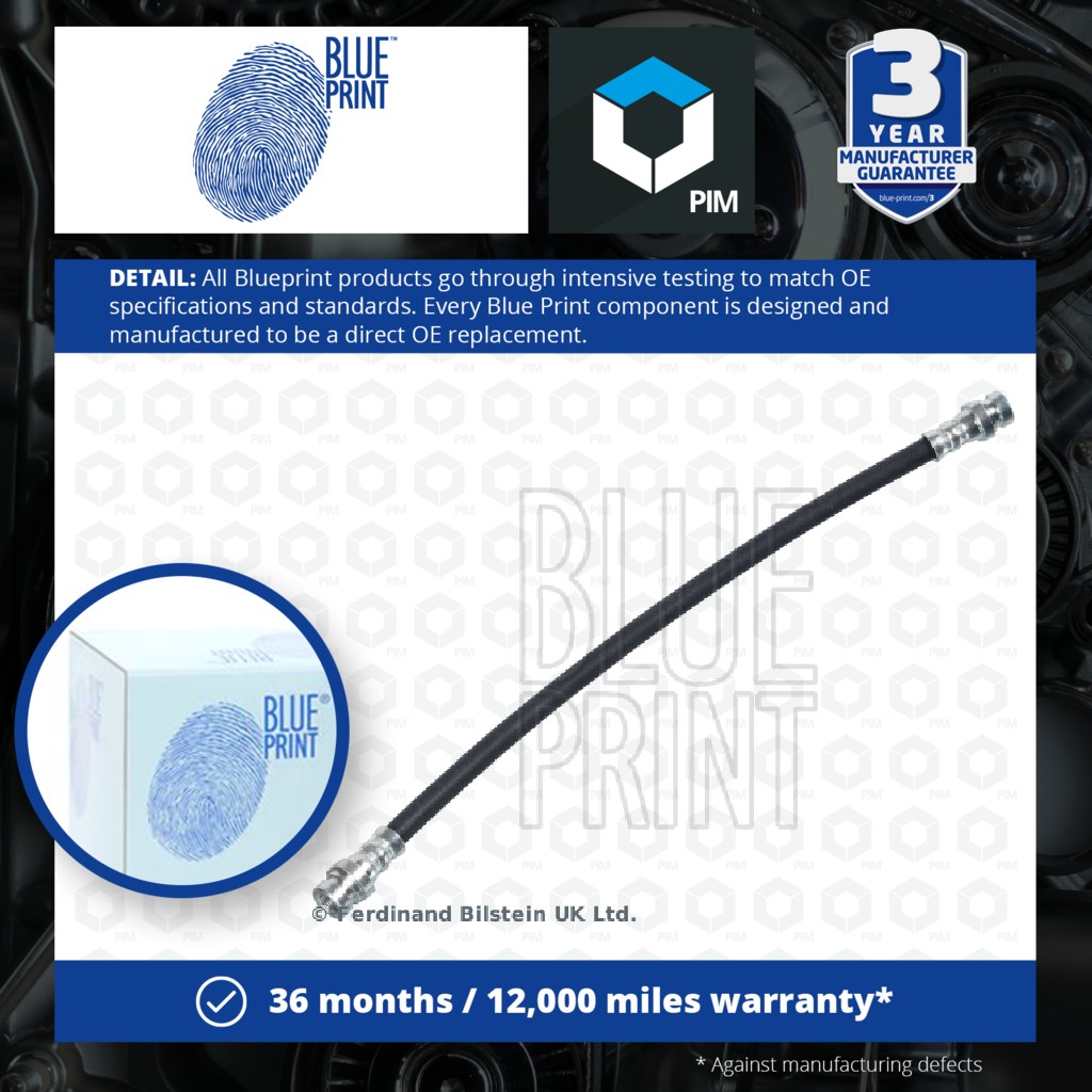 Blue Print Brake Hose Rear Centre ADC45372 [PM395108]