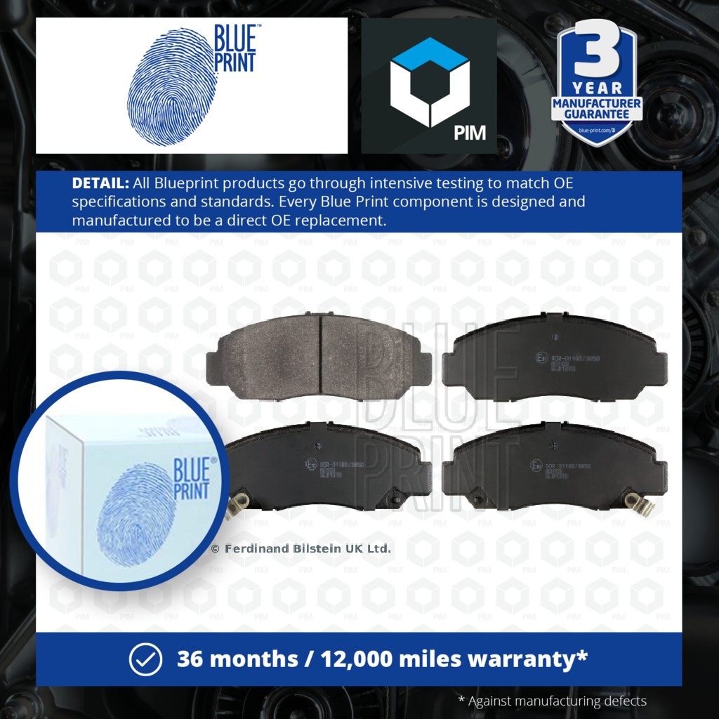 Blue Print Brake Pads Set Front ADH24283 [PM394711]
