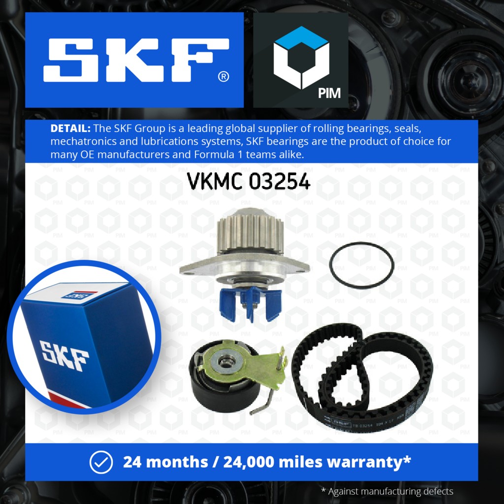 SKF Timing Belt & Water Pump Kit VKMC03254 [PM388947]