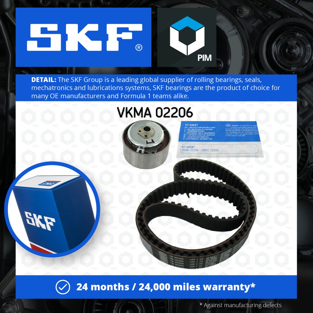 SKF Timing Belt Kit VKMA02206 [PM384635]