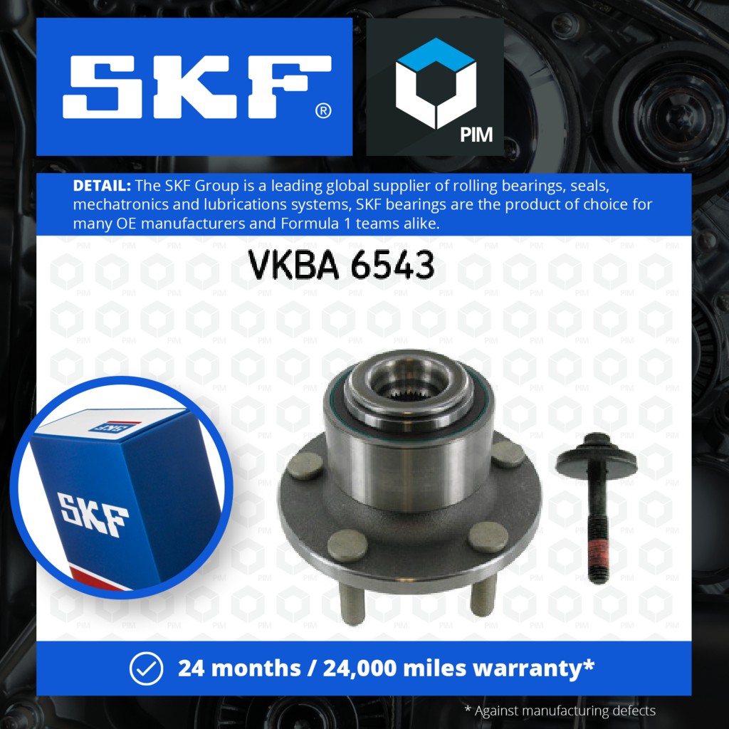 SKF Wheel Bearing Kit Front VKBA6543 [PM384438]