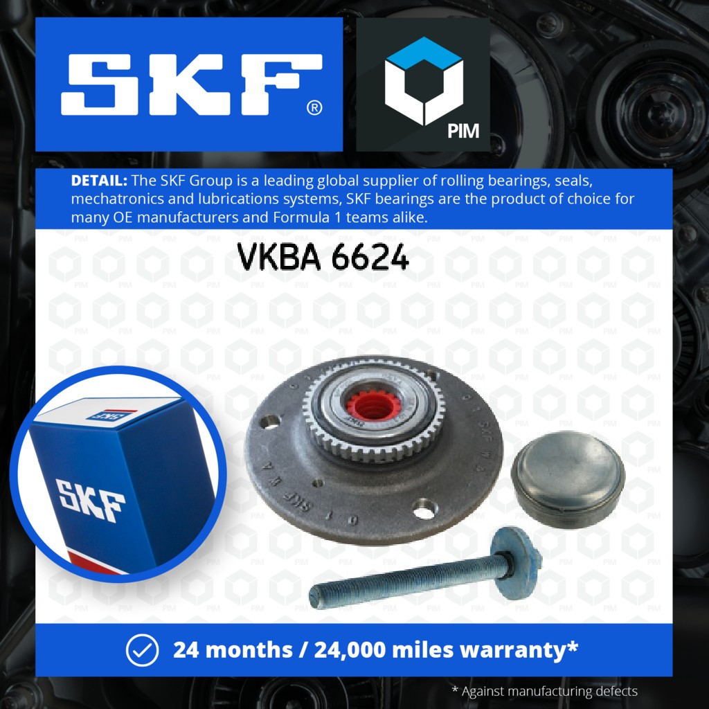 SKF Wheel Bearing Kit Front VKBA6624 [PM384431]