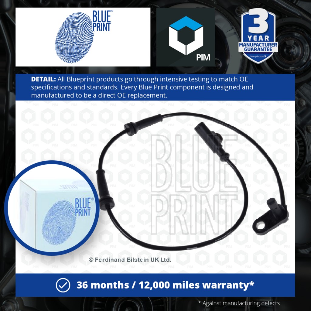 Blue Print Abs Sensor Rear Left ADN17112 [PM384402]