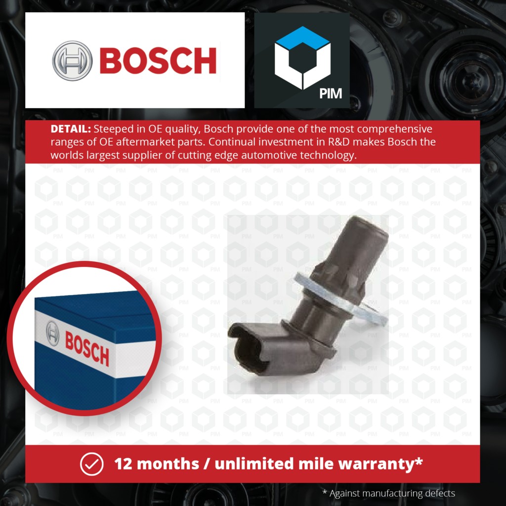 Bosch RPM / Crankshaft Sensor 0986280414 [PM384254]