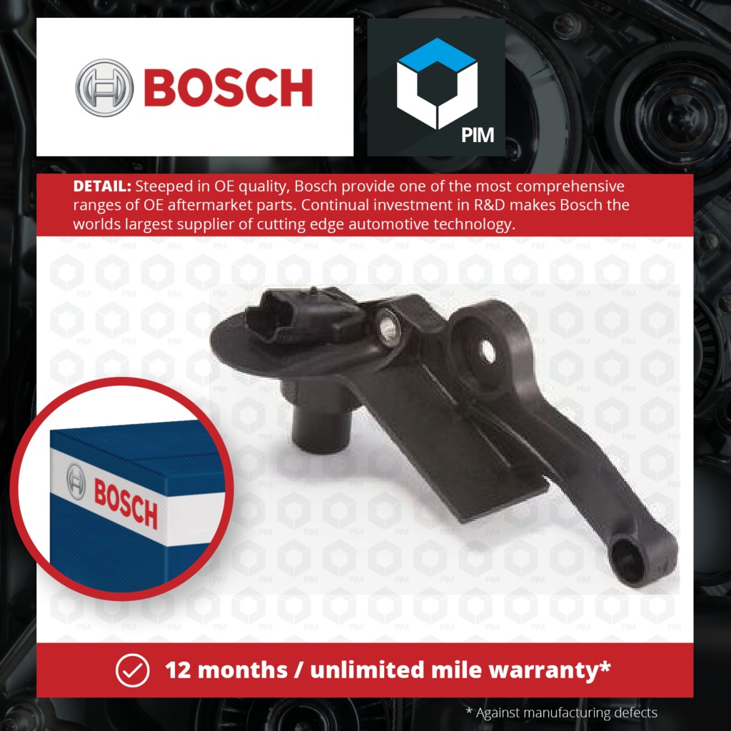 Bosch RPM / Crankshaft Sensor 0986280408 [PM384252]