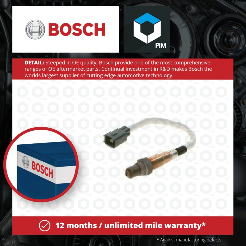 Bosch Lambda Sensor Pre Cat 0258006720 [PM383948]
