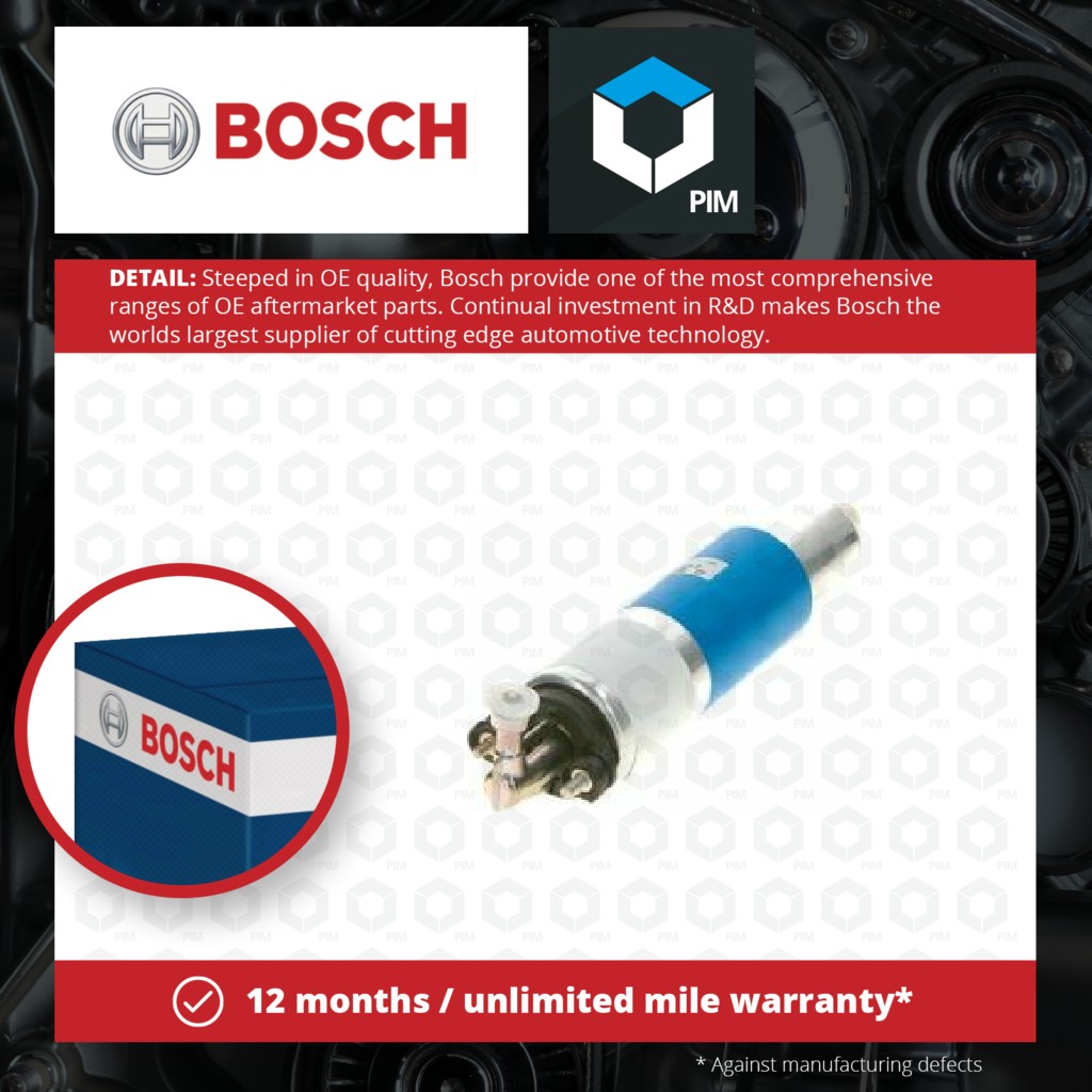 Bosch Fuel Pump In Line 0986580372 [PM381684]