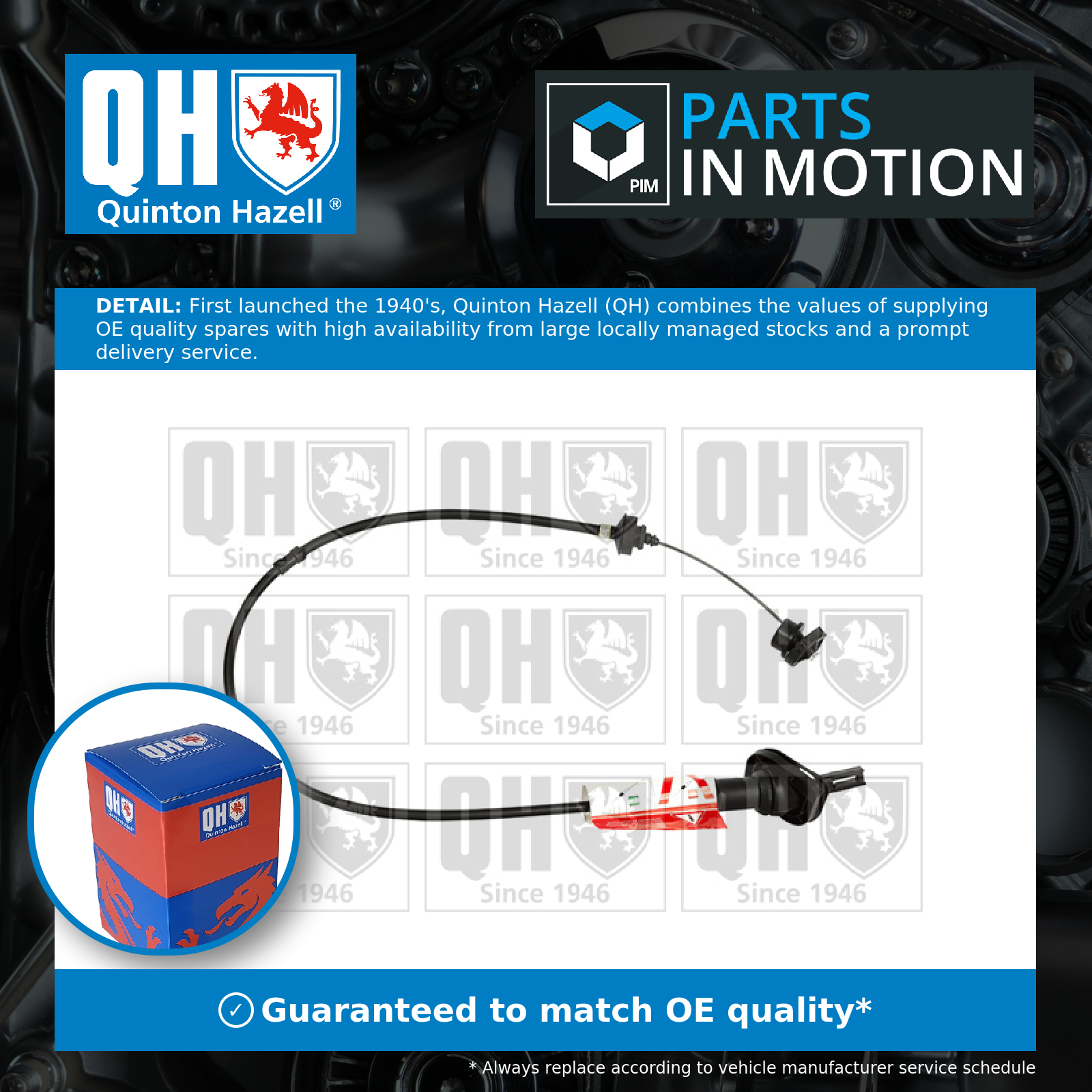 Quinton Hazell Clutch Cable QCC1687 [PM381667]