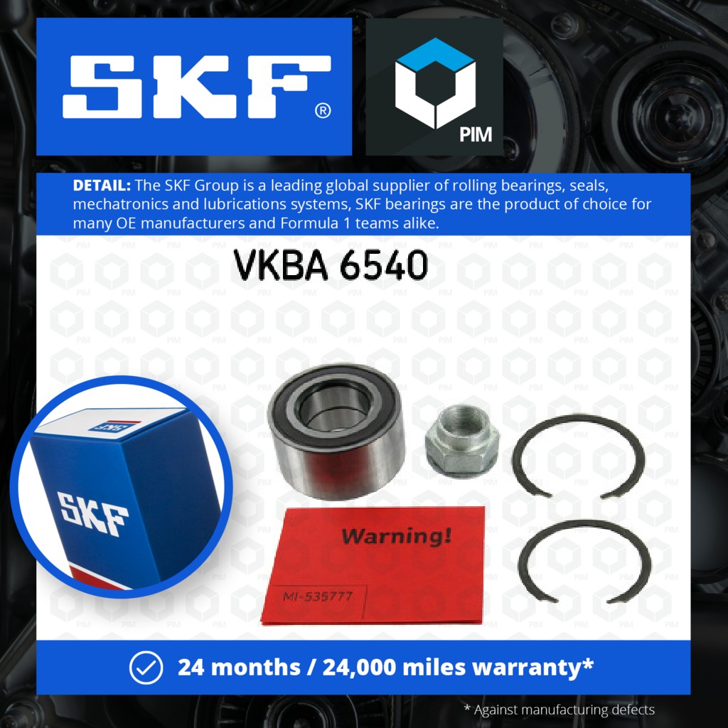 SKF Wheel Bearing Kit Front VKBA6540 [PM381664]