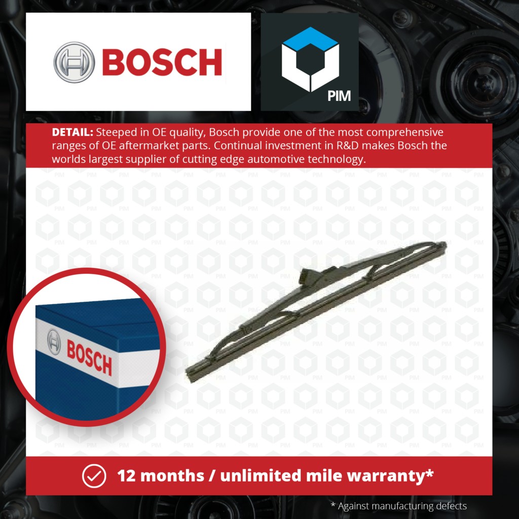 Bosch Rear Wiper Blade H595 3397004595 [PM381585]