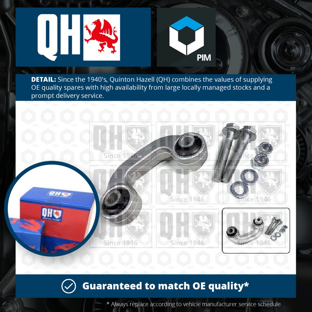 Quinton Hazell Anti Roll Bar Link Front Left QLS3237S [PM377415]