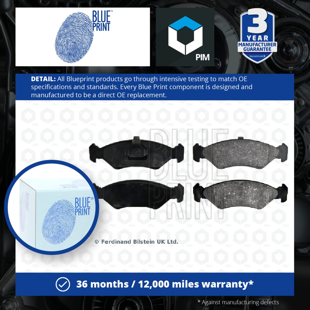 Blue Print Brake Pads Set Front ADM54268 [PM376406]