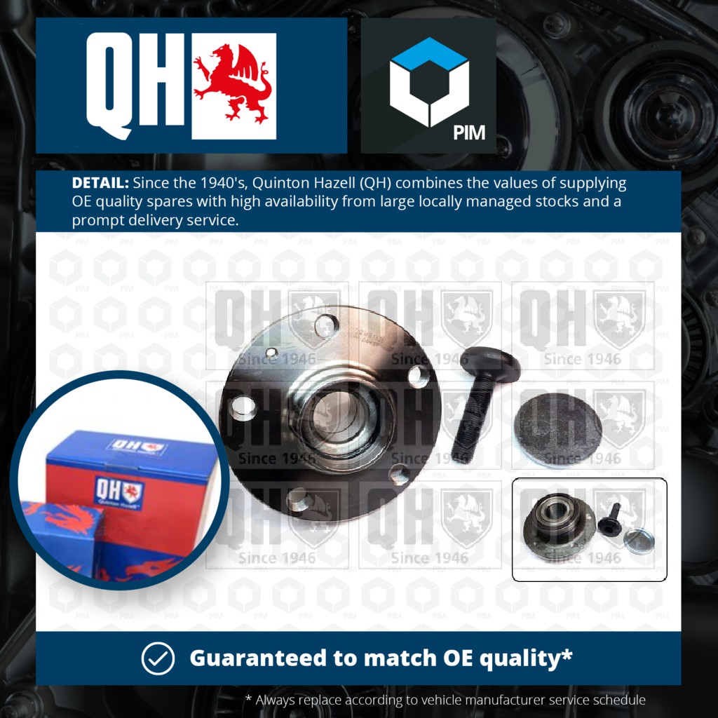 Quinton Hazell Wheel Bearing Kit Rear QWB1326 [PM376257]