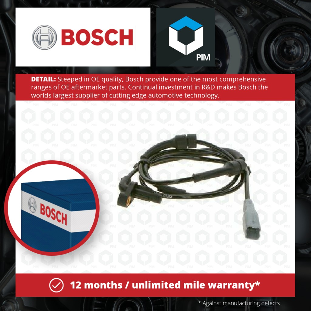 Bosch ABS Sensor Front 0265007666 [PM375258]