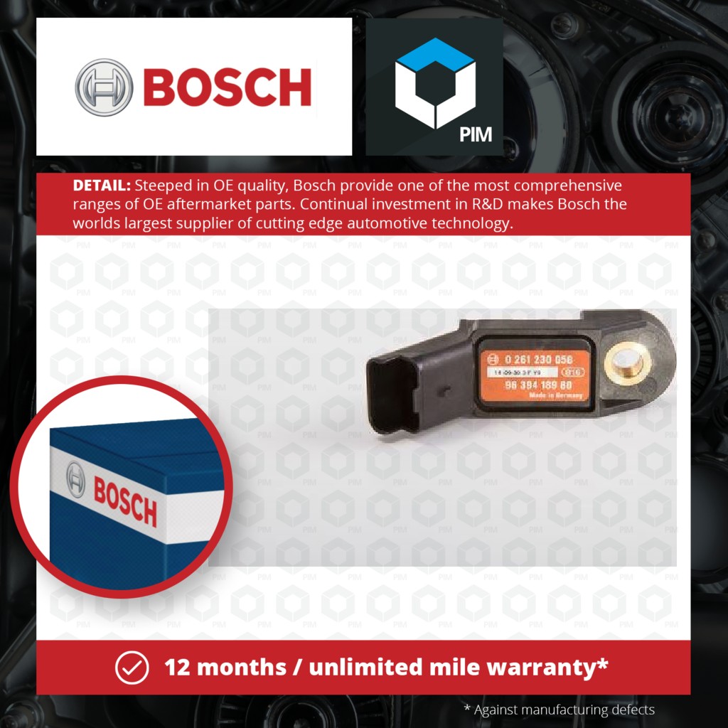Bosch MAP Sensor 0261230058 [PM375231]